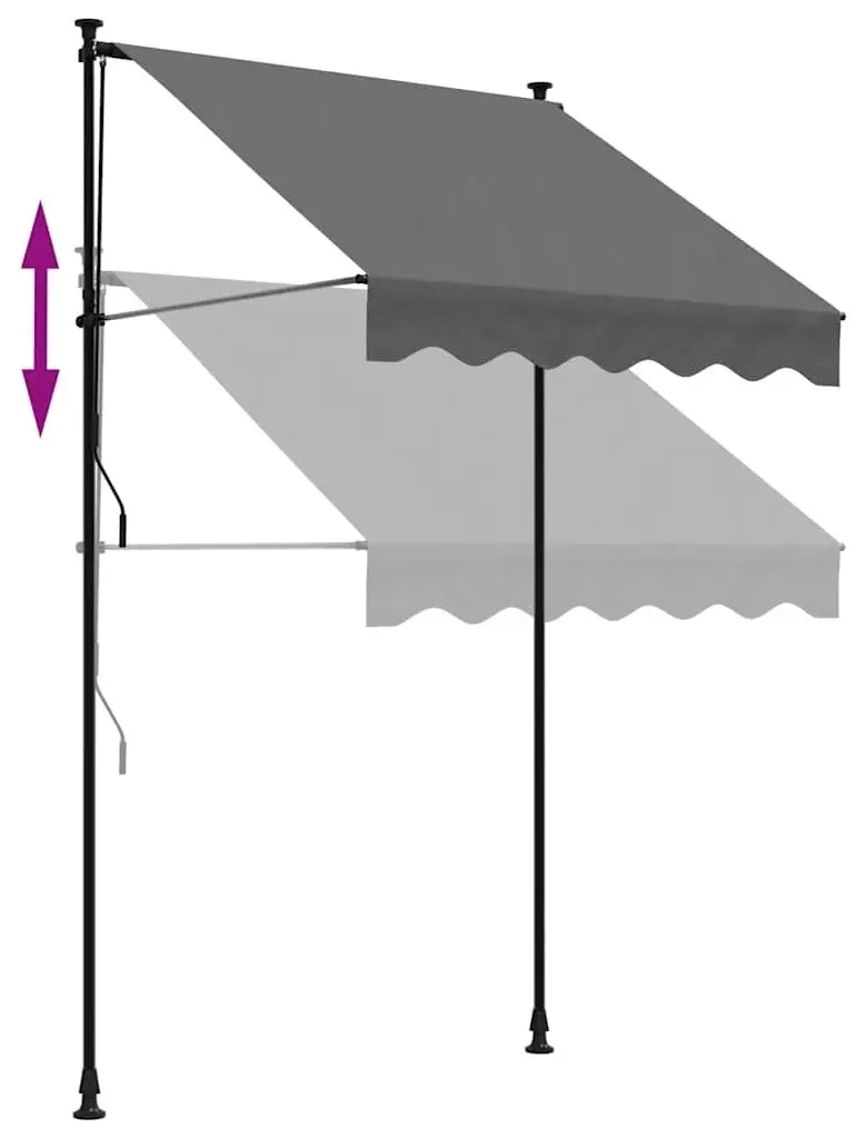 Маркиза выдвижная VidaXL 368737 (Anthracite) - 6