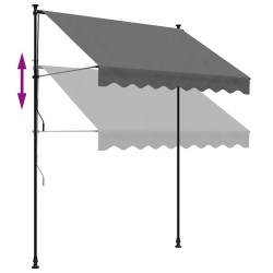 Маркиза выдвижная VidaXL 368738 200x150 (Anthracite) Thumb