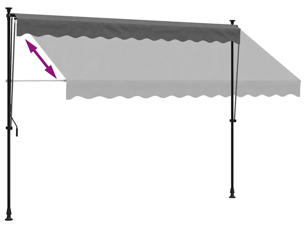 Маркиза VidaXL 368740 300x150 (Anthracite) - 5