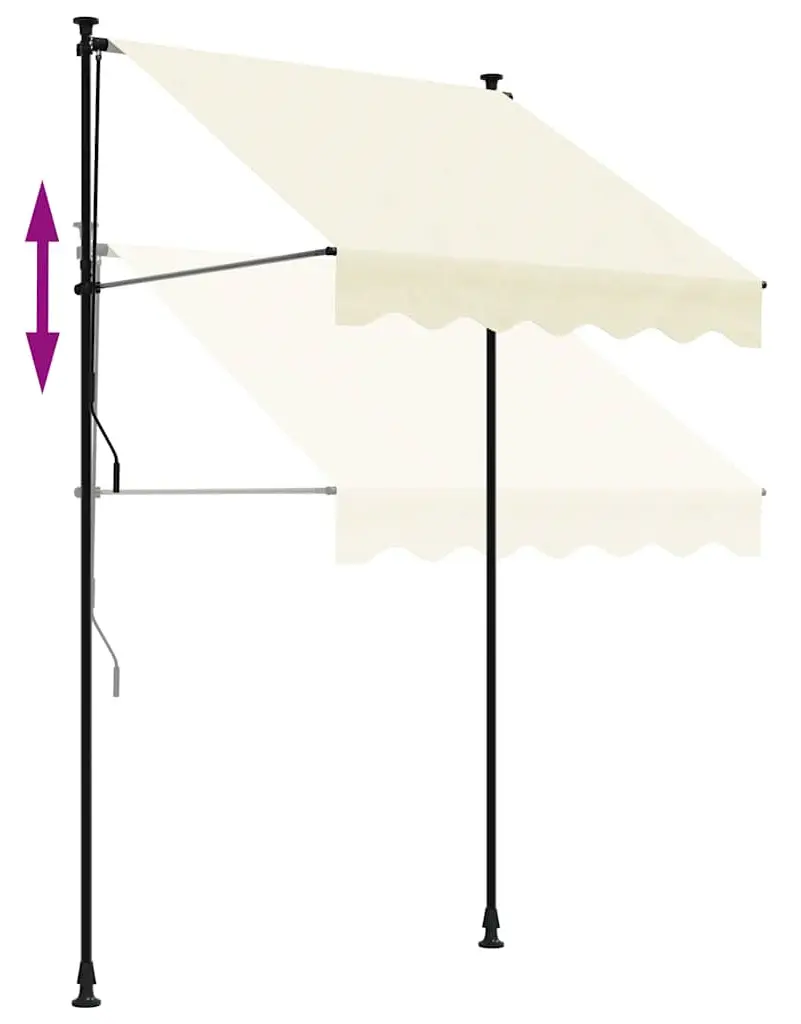 Маркиза выдвижная VidaXL 368744 (Cream) - 6