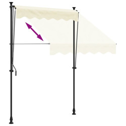 Copertina retractabila VidaXL 368745 (Cream) Thumb