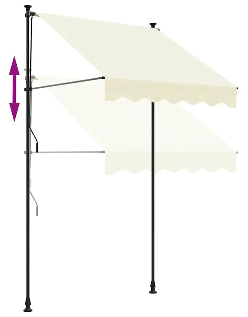 Copertina retractabila VidaXL 368745 (Cream) - 6
