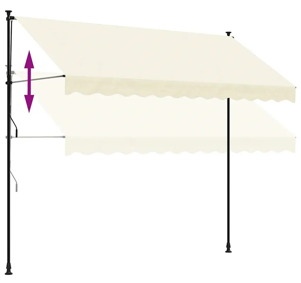 Маркиза выдвижная VidaXL 368747 300x150 (Cream) - 6