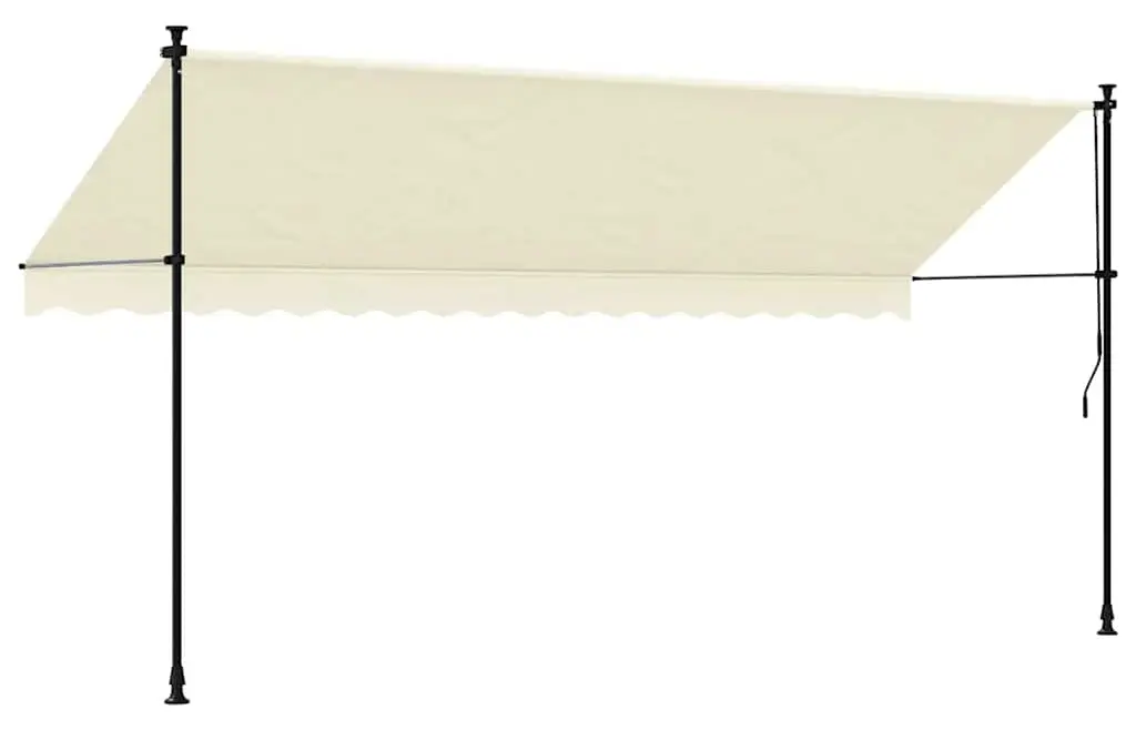 Copertina retractabila VidaXL 368749 (Cream) - 4