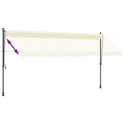 Copertina retractabila VidaXL 368749 (Cream) Thumb