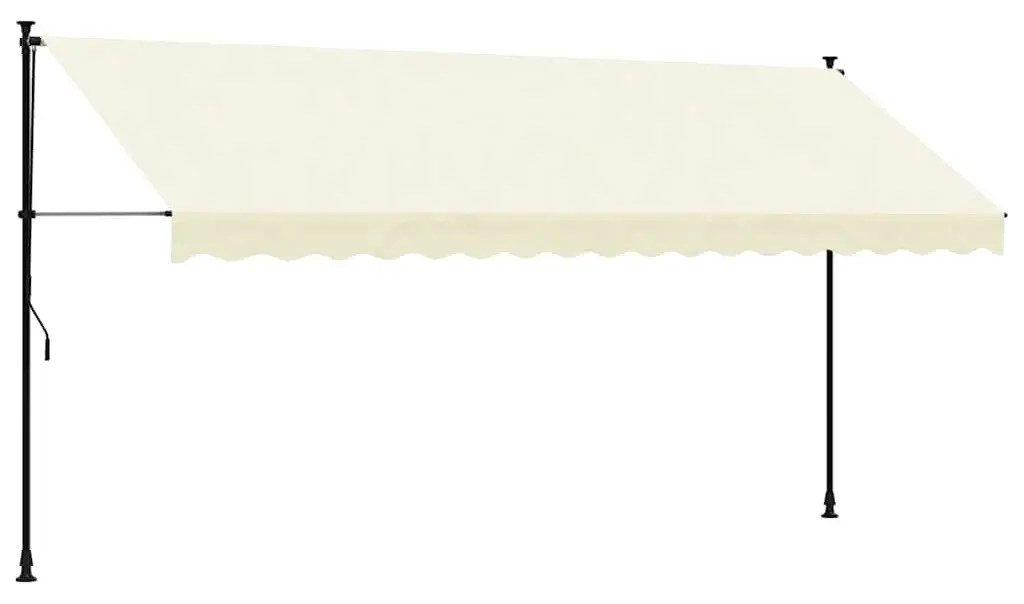 Copertina retractabila VidaXL 368749 (Cream)