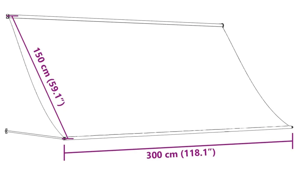 Маркиза выдвижная VidaXL 368754 (Anthracite) - 8
