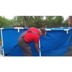 Inserarea piscinei cu cadru (peste 10000 litri)