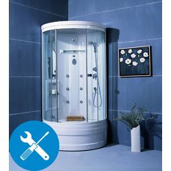 Монтаж душевой кабины с гидромассажем