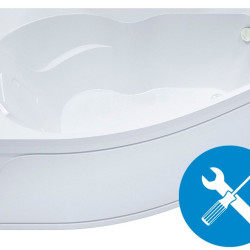 Установка угловой ванны Thumb