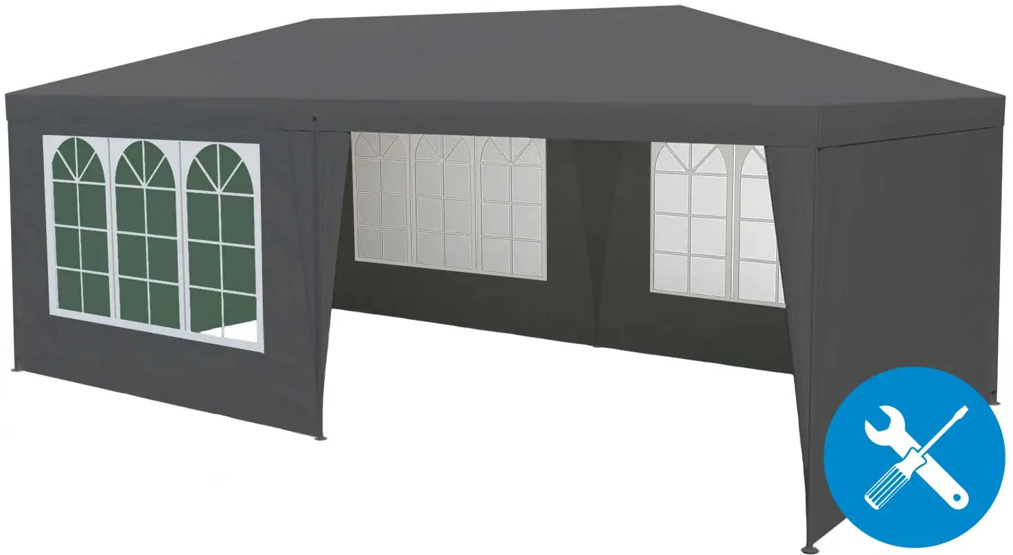 Asamblarea și instalarea pavilionului (1 metru lungime)