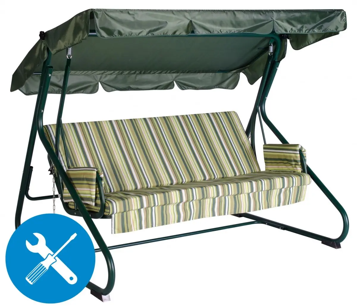 Сборка садовой качели