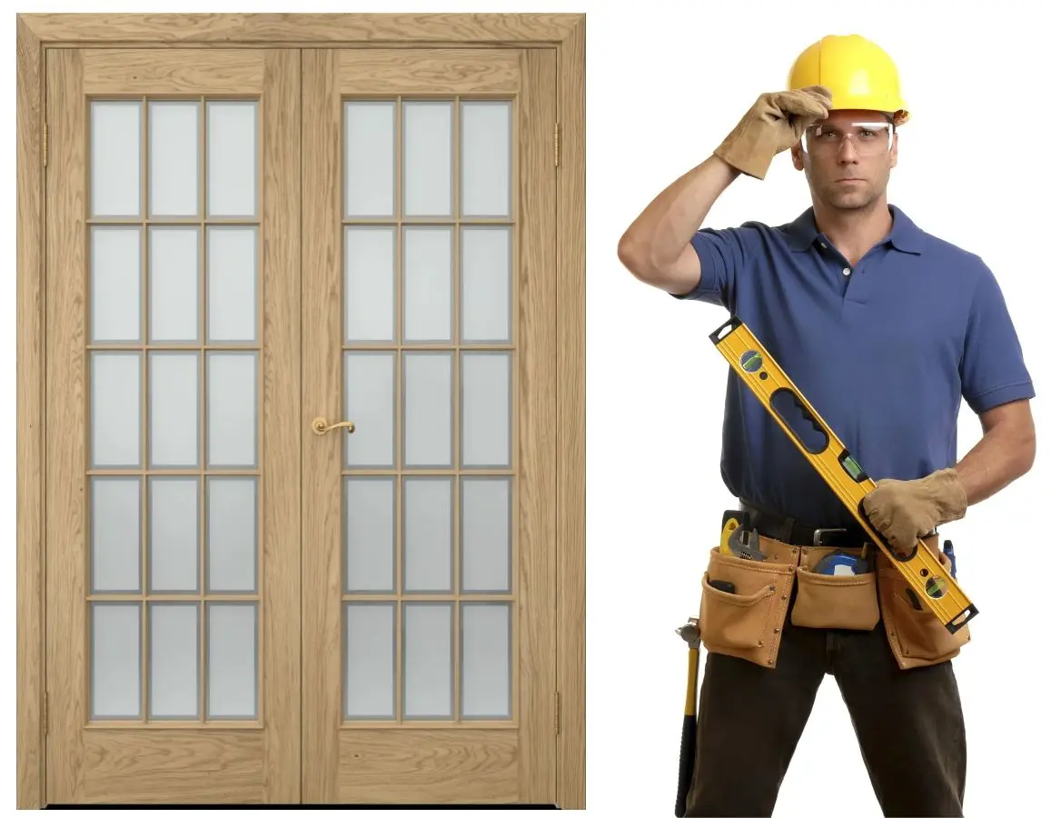 Установка двойных межкомнатных дверей