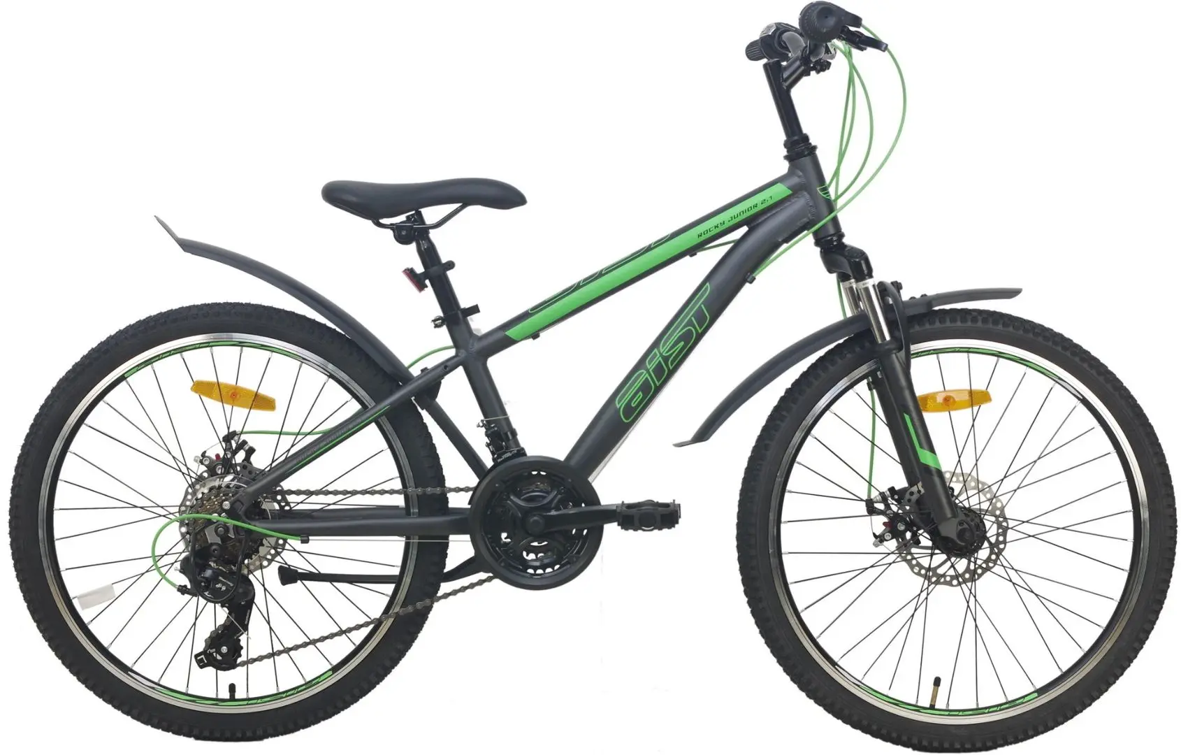 Велосипед Aist Rocky Junior 2.1 24 24-01 (Green/Grey)