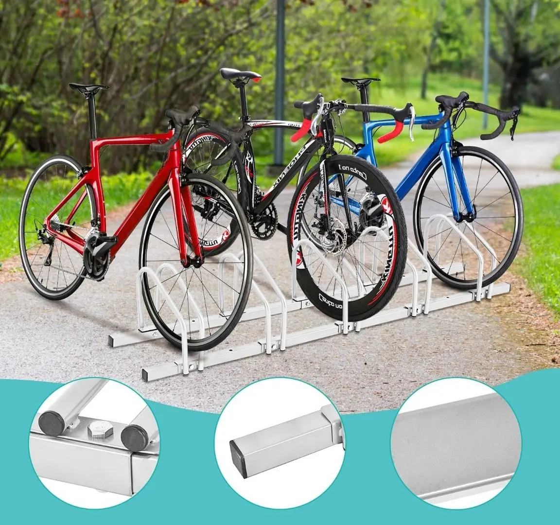 Suport pentru biciclete Costway AT5534SL (Silver)