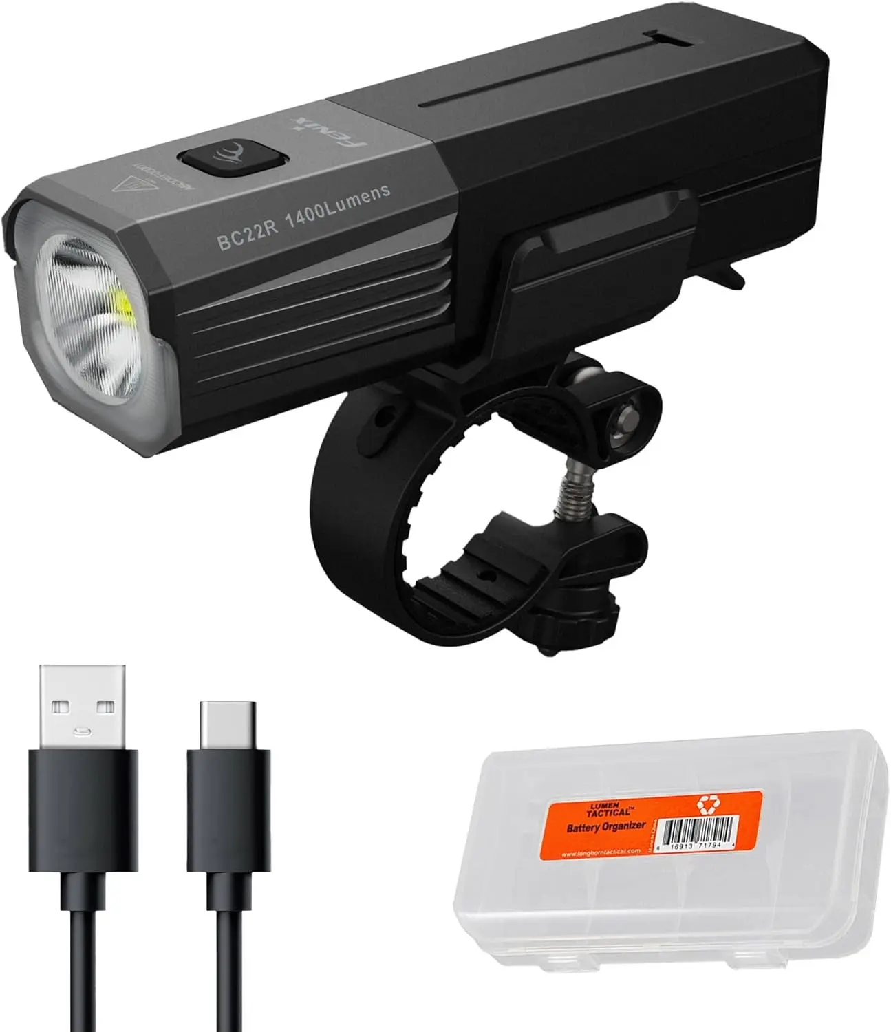 Светодиодный фонарь для велосипеда Fenix BC22R (Grey) - 2