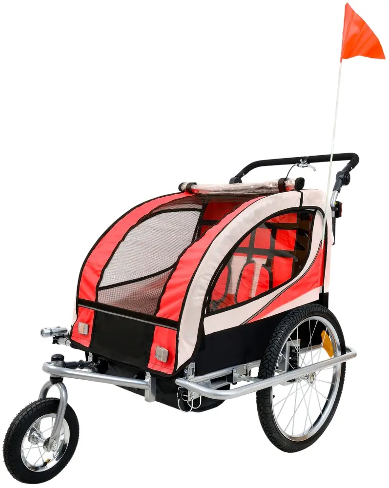 Remorca de biciclete FunFit Kids 3061 (Red)