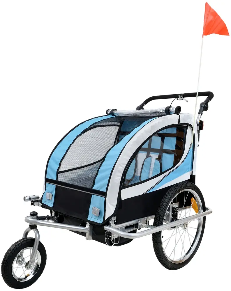 Прицеп велосипедный FunFit Kids 3062 (Blue)