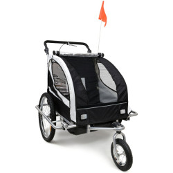 Remorca de biciclete FunFit Kids Jogger 2953 (Black/Red) Thumb
