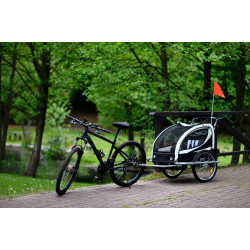 Remorca de biciclete FunFit Kids Jogger 2953 (Black/Red) Thumb