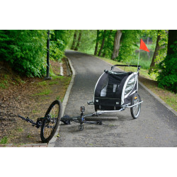 Remorca de biciclete FunFit Kids Jogger 2953 (Black/Red) Thumb