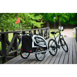 Remorca de biciclete FunFit Kids Jogger 2953 (Black/Red) Thumb