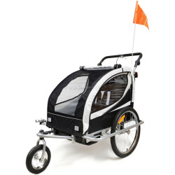 Remorca de biciclete FunFit Kids Jogger 2953 (Black/Red)