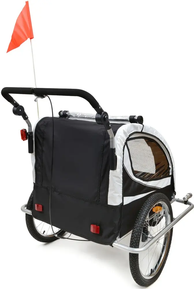Remorca de biciclete FunFit Kids Jogger 2953 (Black/Red) - 21