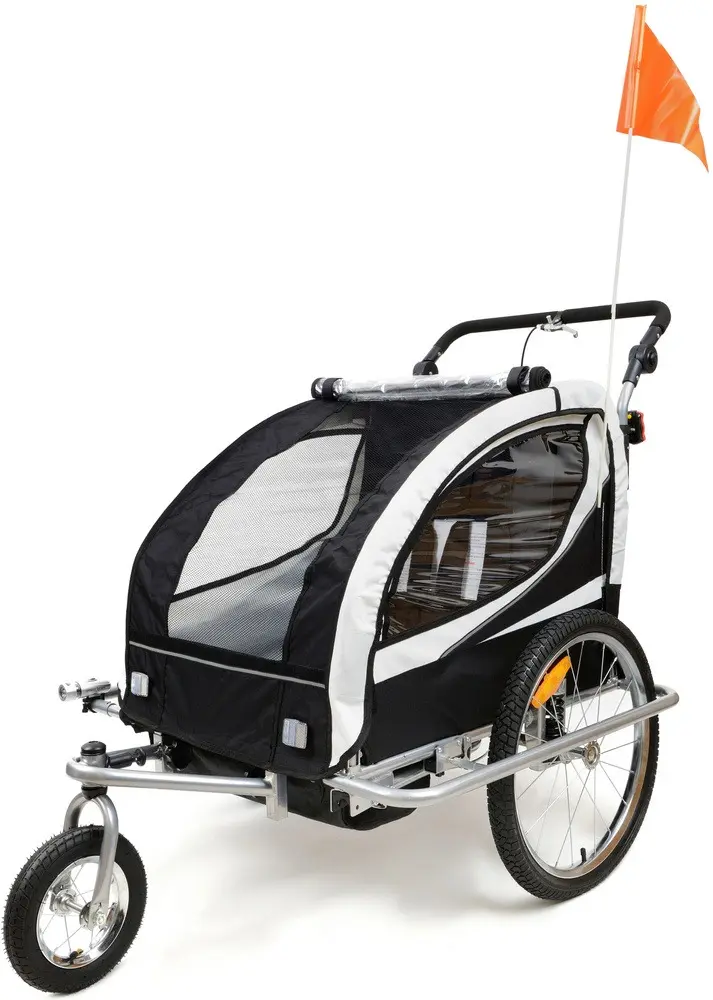 Remorca de biciclete FunFit Kids Jogger 2953 (Black/Red)