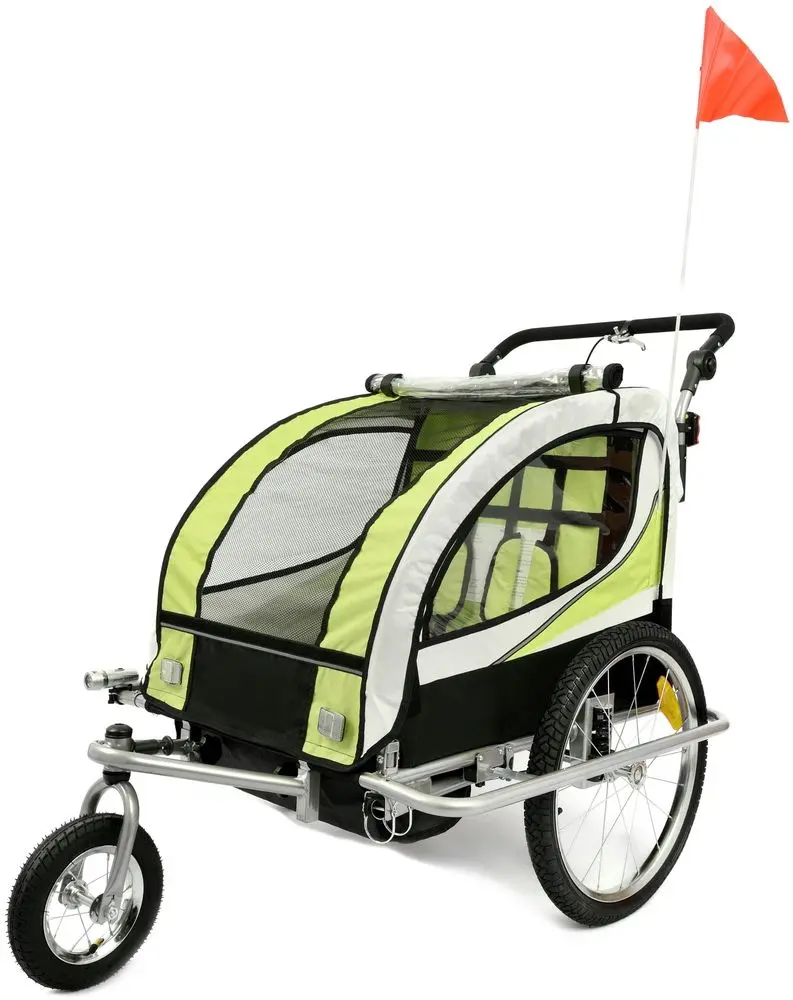 Remorca pentru bicicleta FunFit Kids 3063 (Green)
