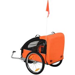 Прицеп велосипедный Homcom 440-008OG (Orange/Black) Thumb