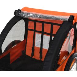 Прицеп велосипедный Homcom 440-008OG (Orange/Black) Thumb
