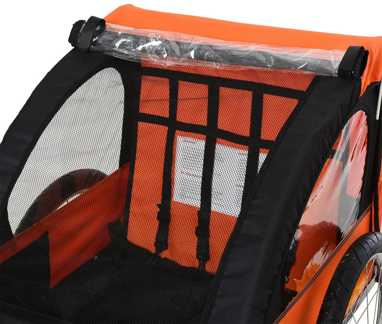 Прицеп велосипедный Homcom 440-008OG (Orange/Black)