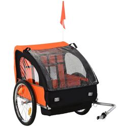 Прицеп велосипедный Homcom 440-008OG (Orange/Black) Thumb