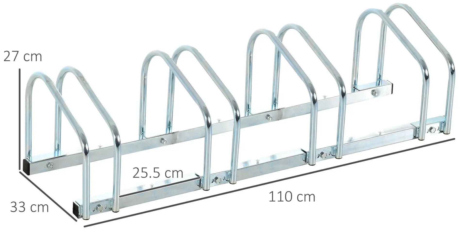 Suport pentru biciclete Homcom AA0-024V01SR (Silver)