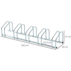 Suport pentru biciclete Homcom AA0-025V01SR (Silver) Thumb