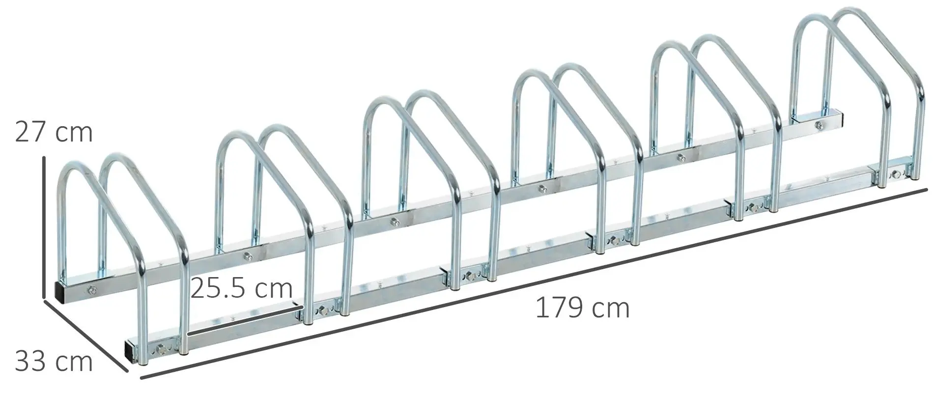 Стойка для велосипедов Homcom AA0-026V01SR (Silver)