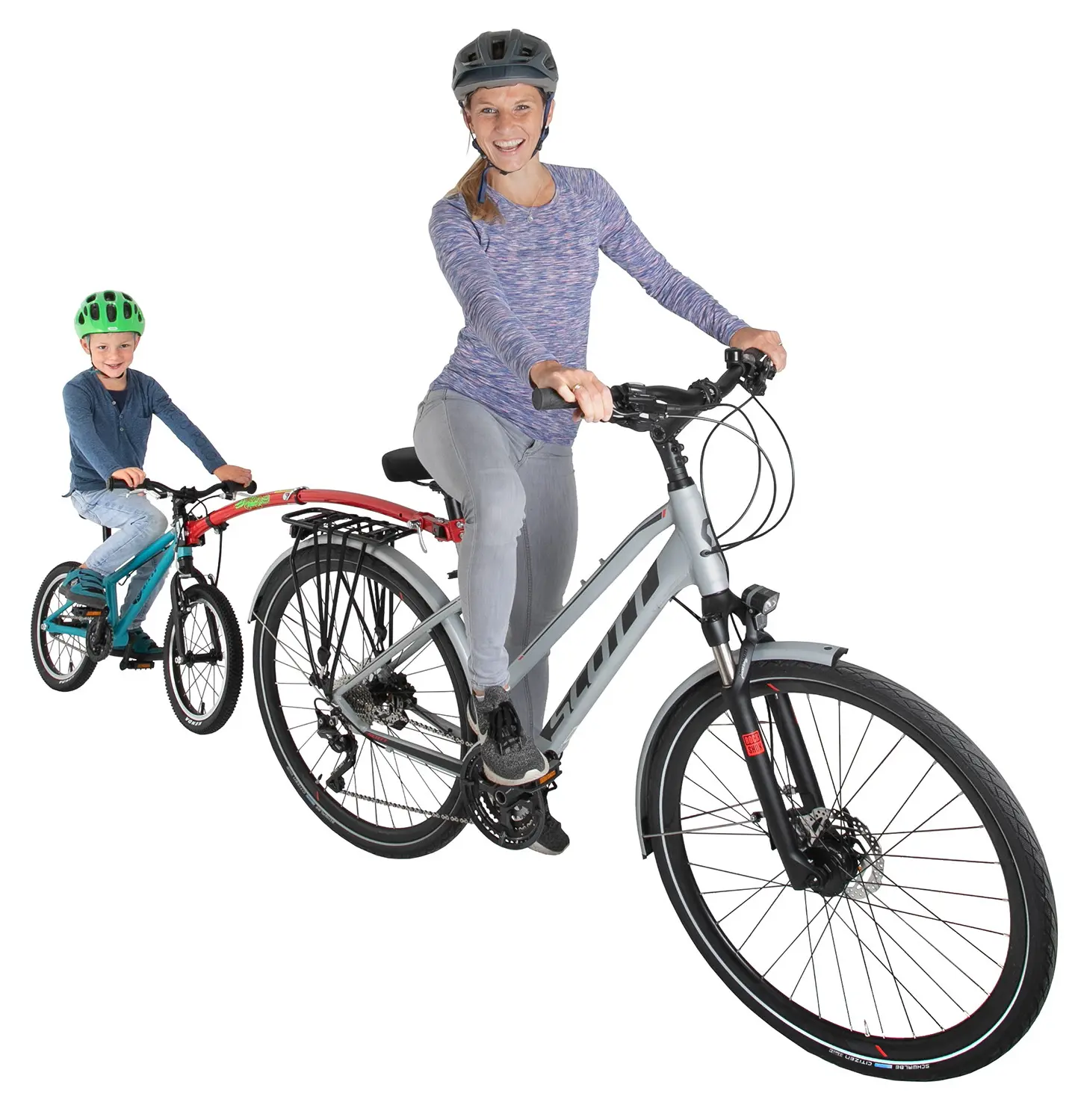 Cuplaj rigid pentru remorcare bicicletă Messingschlager Tandem Trailgator Tow Bar