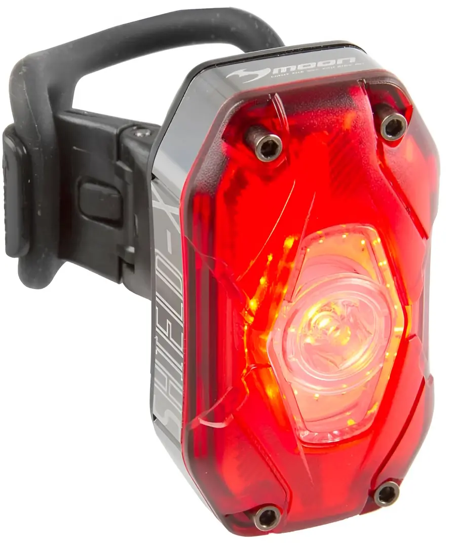 Светодиодный фонарь для велосипеда Messingschlager Moon Shield-X Auto (Red)