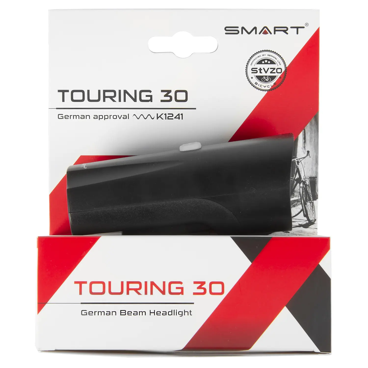 Светодиодный фонарь для велосипеда Messingschlager Smart Touring 30 (Black)
