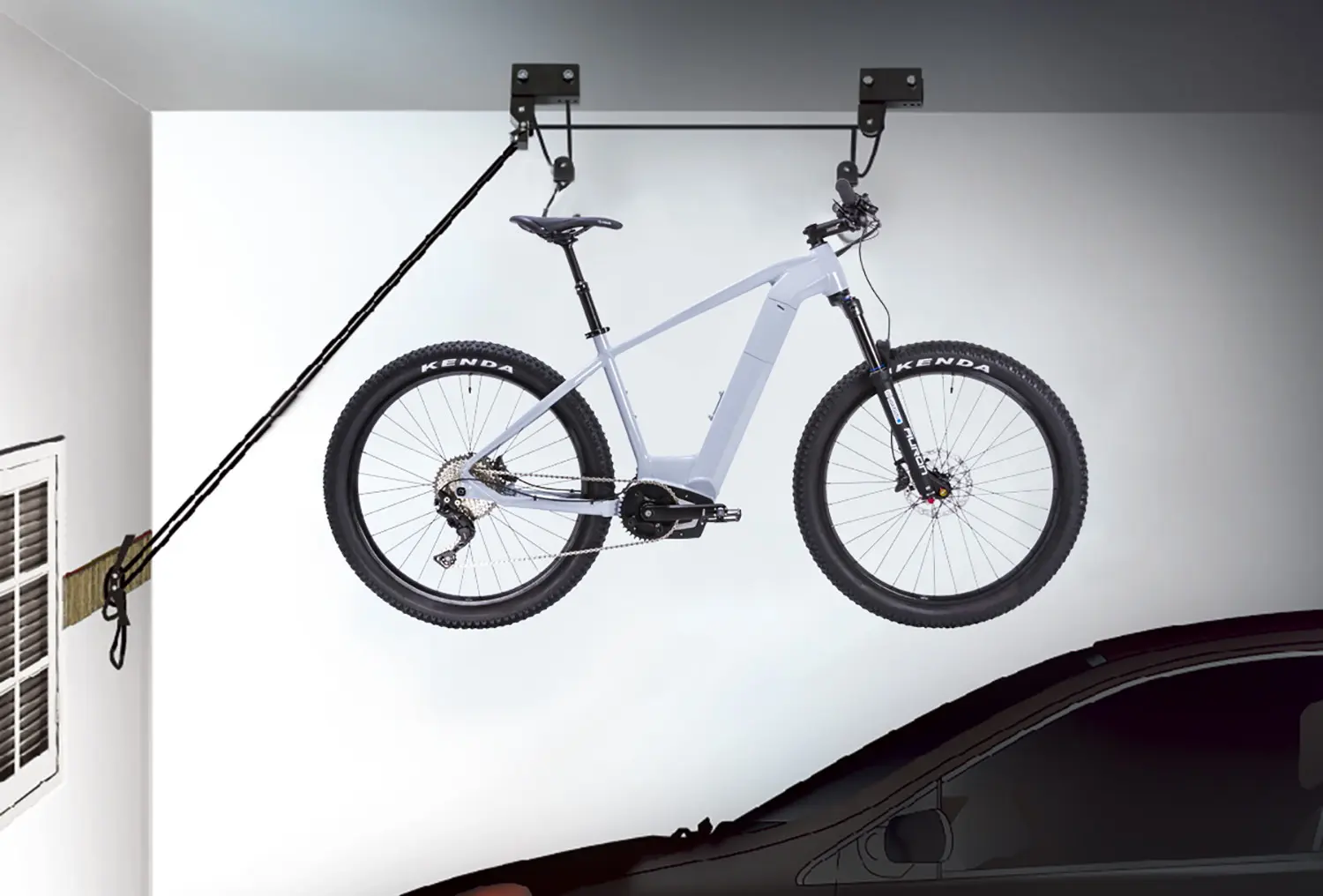 Lift bicicleta Messingschlager M-WAVE 430098 (Black)