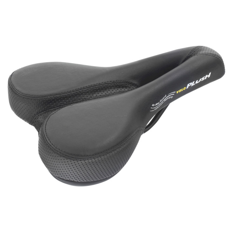 Șa de bicicletă Messingschlager VELO Basic Deep Channel (Black)