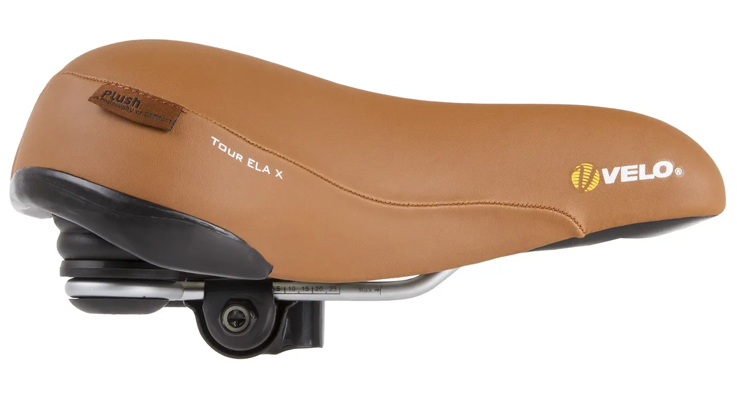 Șa de bicicletă Messingschlager VELO Plush Tour ELA X (Brown)