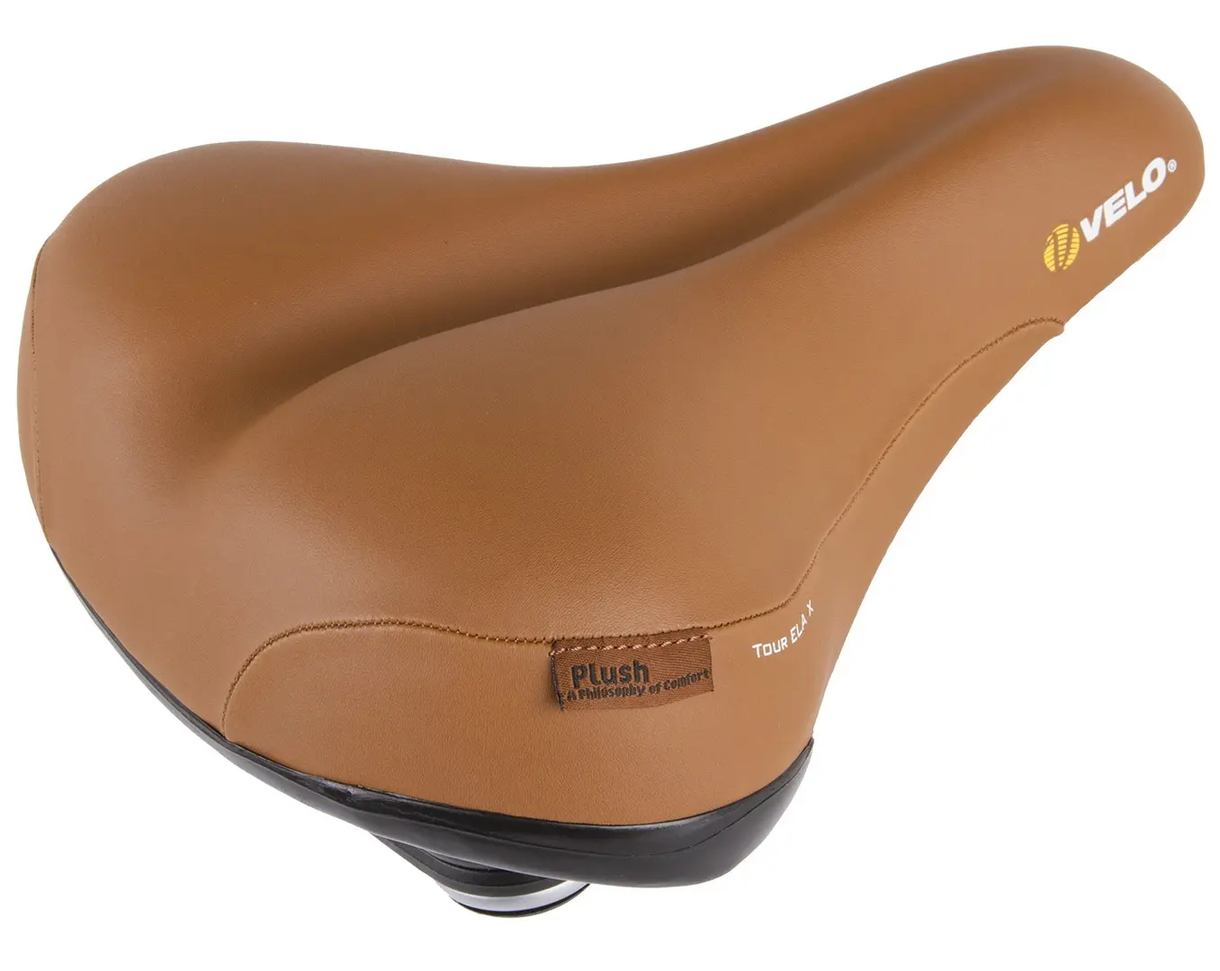 Șa de bicicletă Messingschlager VELO Plush Tour ELA X (Brown)