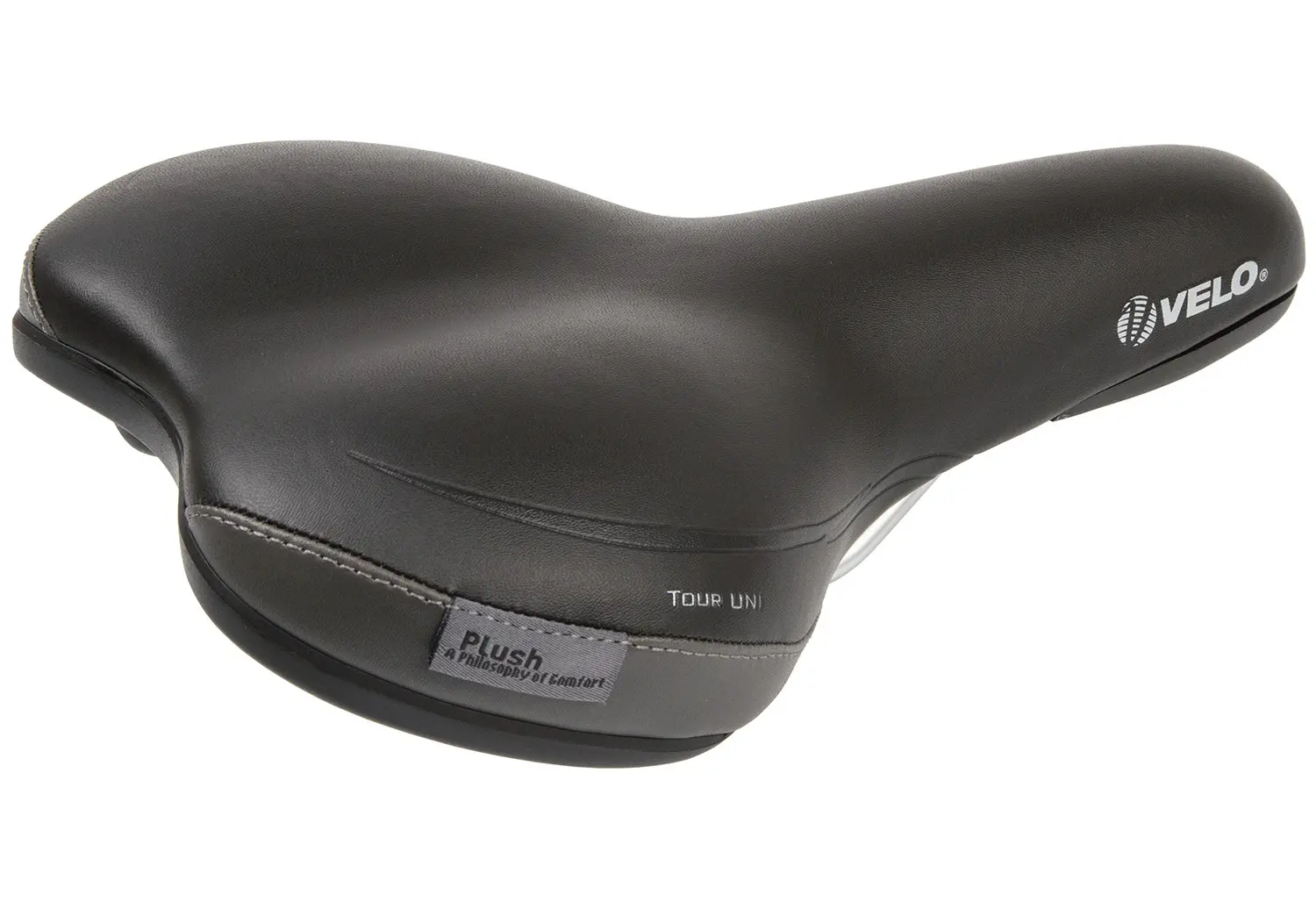 Șa de bicicletă Messingschlager VELO Plush Tour UNI (Black)