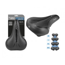 Велосипедное седло Messingschlager VELO Velo-Fit Townie City/Comfort L (Black) Thumb