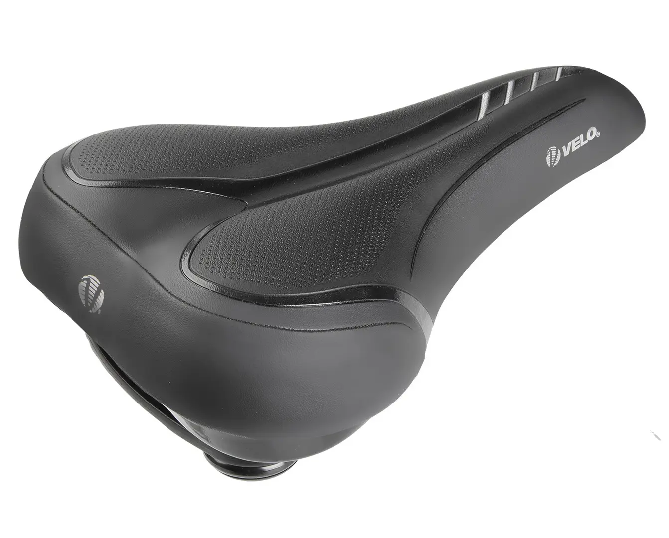 Велосипедное седло Messingschlager VELO Velo-Fit Townie City/Comfort L (Black)