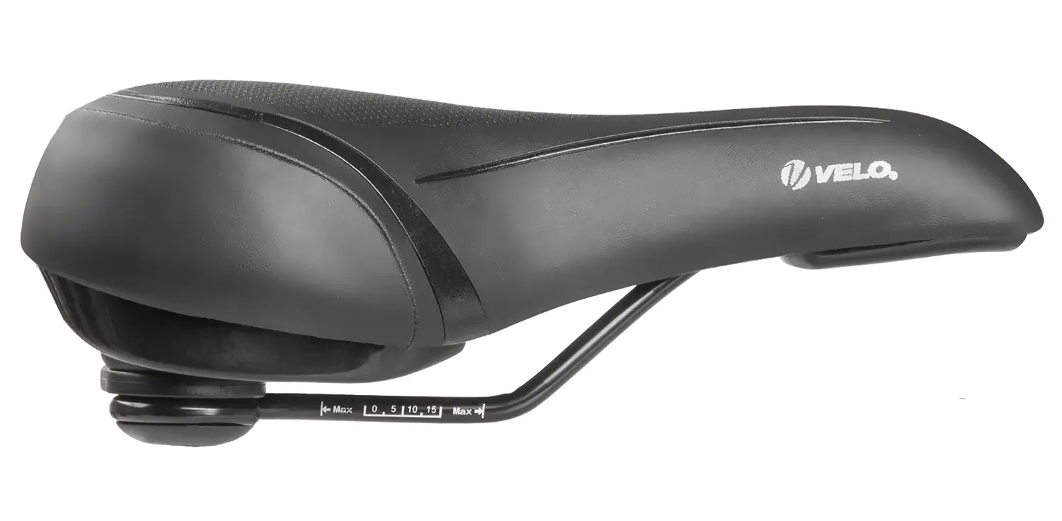 Șa de bicicletă Messingschlager VELO Velo-Fit Townie City/Comfort M (Black)