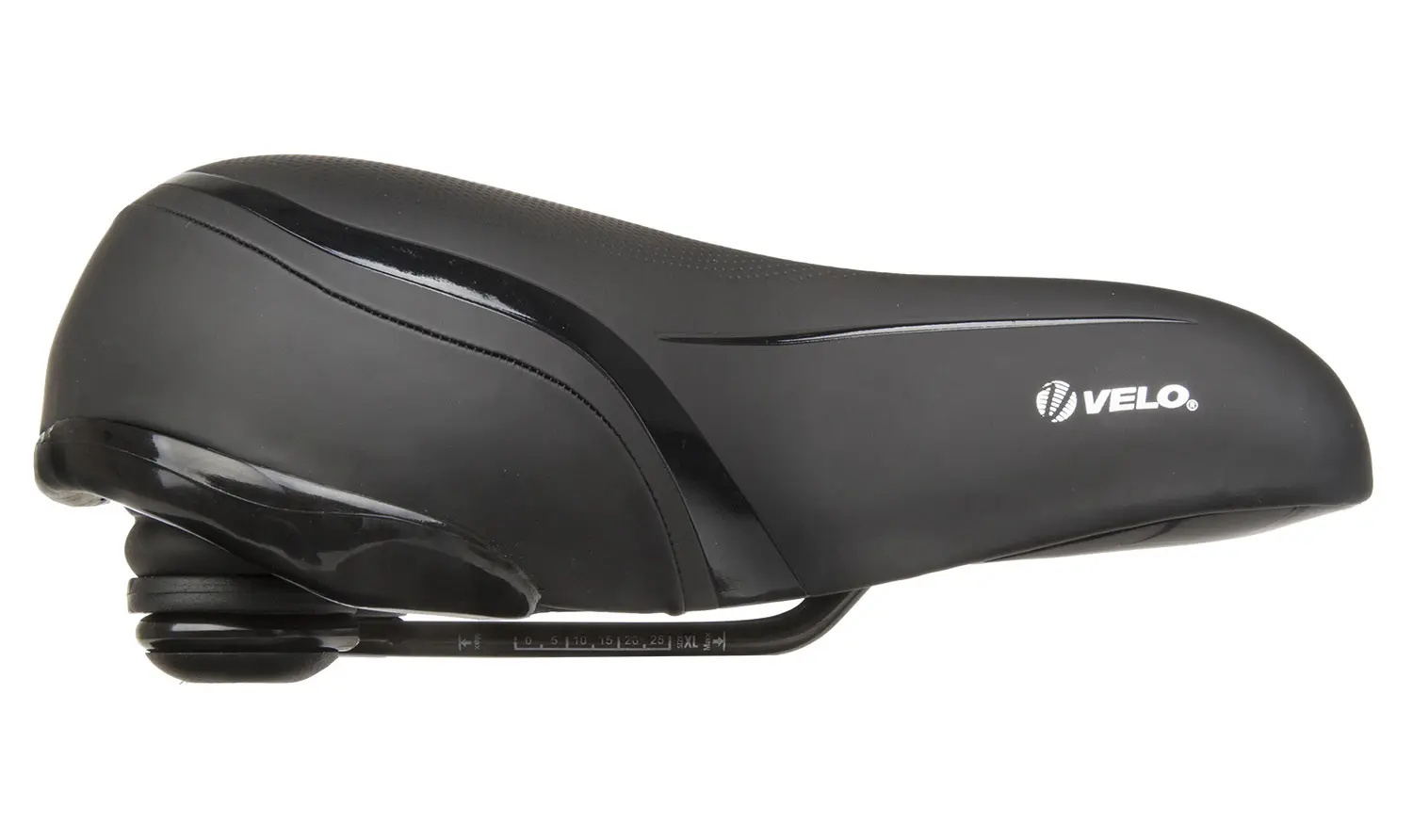 Велосипедное седло Messingschlager VELO Velo-Fit Townie City/Comfort XL (Black)