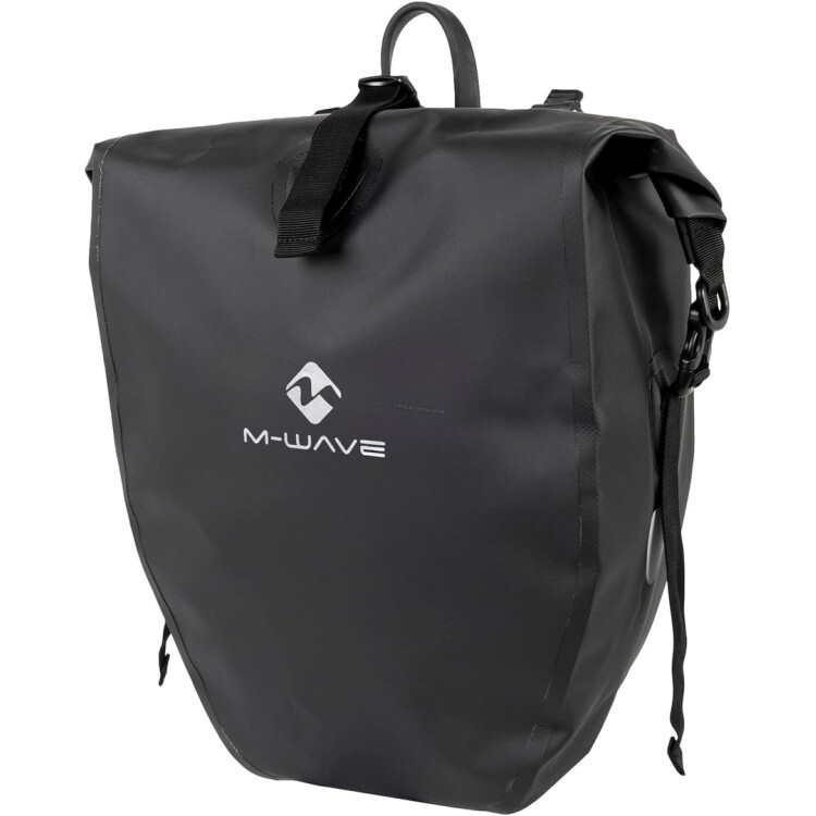 Geanta pentru bicicleta Messingschlager M-Wave Downtown Single Flex 22L (Black)